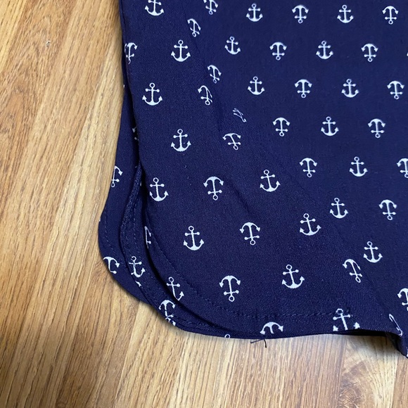 Kate Park Women’s Navy Blue White Anchors Stretch Pull-On Shorts Size 3X NWT - Picture 7 of 7